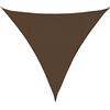 Roanoer Tenda parasole triangolare, 4,5 x 4,5 x 4,5 m, marrone, ombreggiante traspirante 160 g/m², in HDPE, resistente agli strappi, per giardino, terrazza, balcone e parco giochi, con 3 corde di
