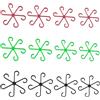 XFSRG 12 Pezzi Clip Raccoglitore Steli Fiori Forma Stella Supporto Piante Ganci Tutore Giardinaggio Multicolore Organizzatore Vasi