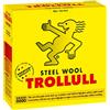 Trollull Lana d'acciaio | Filo di lana 450 g extra-fine 0000 lucida superfici cerate legno, rame, ottone e opache, pulisce il vetro