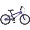 Wildtrak - Bicicletta da 18 pollici per bambini dai 6 agli 8 anni con freni regolabili - Viola