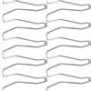 WRITWAA Set 10 Pezzi Tagliaunghie Argento in Plastica e Acciaio Inox Molla di Ricambio, Design Compatto per Manicure e Pedicure da Viaggio