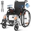 VOCIC U32 Sedia a Rotelle Pieghevole con Autospinta 14.5KG