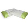 Dmora Talamo Italia - Set di 2 Cuscini per letto, 100% Made in Italy, Guanciale sfoderabile a saponetta in Memory Foam forato,Anallergico e Traspirante,70x40xh16 cm