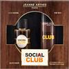 JEANNE ARTHES - Cofanetto regalo per uomo - Social Club - Eau de toilette 100 ml + Déospray 200 ml - Profumo Tonka Vaniglia - Prodotto e confezionato in Francia a Grasse