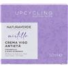 Naturaverde | Crema Viso Upcycling Mirtillo, Con Estratto di Mirtillo e Acido Ialuronico, Azione Anti Età, Idrata e Previene i Segni dell'Età, 50ml