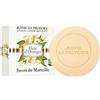 JEANNE EN PROVENCE Sapone Solido Corpo e Mani Profumo Fiore d'Arancio 100g | 95% di ingredienti di origine naturale, Prodotto in Francia a Grasse