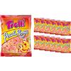 Trolli Peach Rings, Caramelle Gommose Zuccherate a Forma di Anello, Gusto Pesca, Busta da 100 Gr, Display da 12 Pezzi, Senza Glutine, Con Vitamine, Idea per Compleanni e Feste