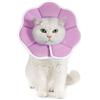 Avont Collare Morbido del Cono di Recupero del Gatto, Regolabile Leggero Gattino Elizabeth Collare per Cani, Collo Donut Stop Licking Scratching Dopo Chirurgia -Viola(M)