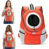 ALLSOPETS Zaino per Cani e Gatti, Trasportino Regolabile, Arancio Ambra, M | Zaino Trasporto per Piccoli Cani e Gatti, Borsa da Viaggio Comoda per Bicicletta, Moto, Escursioni e Campeggio