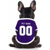HGWOPGASD Camicia da cane semplice per cani di piccola, media e grande taglia Maglia da calcio per cani personalizzata con nome, numero, logo, maglie sportive personalizzate per animali domestici A23