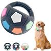 Ficugxd palla per cani con maniglia, palla per cani indistruttibile, rimbalzante per,giochi per interattivi, gioco interattivo di lancio e riporto, per di taglia piccola, media e grande-B