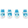 Sunxtzyl 4 paia di stivaletti per cani, in rete traspirante estiva, leggeri e antiscivolo, proteggi zampe; scarpe alla moda per animali domestici con suola in gomma resistente, ideali per (Blu)