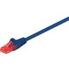 Goobay 140x Goobay 68452 Cavo patch CAT 6, U/UTP, blu, 2 m - Conduttore in alluminio rivestito in rame (CCA)