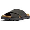 Camper Brutus Sandal K201322, Sandali piatti Donna, Grigio scuro 013, 38 EU