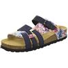 AFS-Schuhe, pantofole da donna in vera pelle, di alta qualità, con suola Eva, made in Germany, 2122, Blu, 39 EU