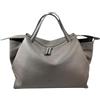 Cheval Firenze Borsa a Mano Algedi, Vera Pelle Made in Italy (Grigio Chiaro)