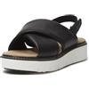 Timberland Safari Dawn Sandalo da donna con cinturino posteriore, Nero pieno fiore, 11 Wide