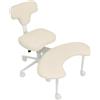 Shienfir Sedia da ufficio ergonomica, regolabile in altezza, con supporto lombare, per ADHD, sedia da scrivania con ruote, girevole a 360°, seduta attiva, yoga e inginocchiatura, per adulti (beige)