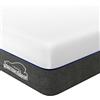 wowttrelax Materasso Matrimoniale Memory Foam Tessuto Medio Morbido 135x190x20cm