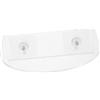 Warmhm Mensola con Ventosa Trasparente per Piante e Fiori Supporto Adesivo Vasi da Parete per Cucina Bagno e Espositore Multifunzione per Piante e Oggetti Decorativi