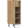 Roanoer Armadietto da cucina Riga largo 20 cm, mobile da cucina in rovere Artisan, mobile da cucina in legno stretto per la cucina, 20 x 44,5 x 81,5 cm, senza piano di lavoro