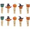 Ciieeo Halloween Dacoratin Sulies Decorazione Mollette in Legno Mollette in Carta Fotografica