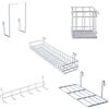 MOIUCUN Set di 5 griglie da parete (bianco)