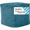 Bruni Cubo a forma di cubo in petrolio, 40 x 40 x 40 cm, cubo in velluto a coste, in Germania, per interni, poggiapiedi e cuscino da pavimento in tessuto di velluto