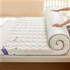 LDLCYCN White/9cm,100x190cm, Memoria Foam Futon Materasso Topper Matraccio Tradizionale Giapponese Spessore 4,5Cm/9 Cm Traspirabile Comfort Pad Sleeping Pad Con Fascia Elastica Per Dormitorio