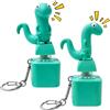 XMSHENG Anti Stress Lizard Button Portachiavi