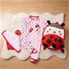 vinyle Set di vestiti per neonati, set da 7 pezzi rosa per bambole Reborn da 18-22 pollici, accessori per bambole neonate da bambina con zainetto