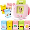 AONTESS Tedesco Standard, Educativi Flashcards Parlanti, Amico Vocabolo Gioco 2-6 Anni, 404 Parole Giocattoli Montessori Apprendimento, Prescolari Giochi Educativi, Regali Bambini 2,3,4,5,6 (Rosa, DE)