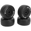 HERCHR 4 Pezzi Pneumatici in Gomma Ruote da 102 Mm E Cerchioni con Mozzo Esagonale da 12 Mm Compatibili con 1/10 Fuoristrada Telecomando Auto RC Fuoristrada