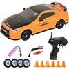 KBIBCK Macchina Telecomandata per Bambini, 1:20 RC Drift Car, 4WD Macchine Telecomandate, Radiocomandata Auto con Blocchi Stradali, Regali Giocattoli per Ragazzi Bambini, Giallo