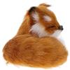 HANABASS Peluche Volpe Realistica in Pelliccia Sintetica, Giocattolo Decorativo Sicuro per Bambini e Adatto per Casa e Ufficio, Morbido Pupazzo a Forma di Volpe