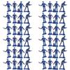 Aetherize Action Figure della Polizia, Confezione da 50 Action Figure della Polizia, Poliziotto Giocattolo - 4 Pose di Servizio Realistiche Figurine di Piccole Persone per Tavolo di Sabbia, Casa delle Bambol