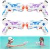 RNPKZ Set di 4 pistole ad acqua per bambini, con grande portata fino a 3-5 metri, per bambini e adulti, feste estive all'aperto (2 viola, 2 blu)
