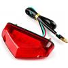 Wcawnlt Fanale Posteriore Freno Moto, 12 V 9 LED, Luce Posteriore Universale, Alloggiamento Rosso, per Moto, ATV, Scooter, Visibilità e Sicurezza Aumento della Strada