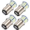 XiDeShop Set di 4 lampadine LED ultra luminose per auto, camper, rimorchi, barche - Chipset 54X 3014, 1157, bianco, ideali per luci di posizione e luci dei freni posteriori