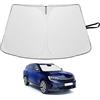 YEE PIN Parasole parabrezza compatibile con Renault Espace 5V MPV 2015-2023, parasole pieghevole con borsa coprivolante, in fibra di raffreddamento EIS, protezione UV polvere