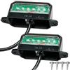 ETUKER 12/24V LED 2x Luci di Ingombro Anteriori Per Rimorchio Luci di Posizione Laterali Anteriori con catarifrangente Fari per Furgone