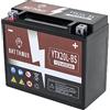 Battanux Batteria Moto Battanux YTX20L-BS 12V 20Ah AGM - Alta Capacità, Senza Manutenzione, Antiperdite, Pronta all'Uso per Moto, ATV e UTV