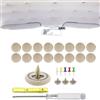 Generico Kit di riparazione di headliner per auto da 60pcs - Pulsanti rivetti per rivestimento del tetto, facile installazione di dispositivi di fissaggio | Clip di fissaggio del soffitto interno per tasselli