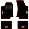 QUEMAR Tappetini Auto per Golf III 1991-1997, Bordo Rosso, 4 Ricami | Kit Tappeti Moquette e Gomma su Misura / Set 2 Anteriori + 2 Posteriori / Ricami e Colori Personalizzati / Antiscivolo