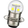 Ruiandsion P15D H6M Led Lampadina per Motocicletta 6V-30V 6V 12V 24V Luce Nebbia Bianca Fascio Alto/Basso LED Lampada per ATV Trattori, Non-Polarità 3030 12SMD Chip (1-Pack)