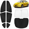 KUST Parasole per finestrini auto per Tesla Model Y Juniper 2025-2026 Parasole per parabrezza Copertura per finestrino laterale Blocco UV Protezione della privacy Modello Y Accessori pieghevoli