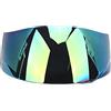 HERCHR Visiera Universale Per Casco Paravento Visiera Aperta Casco da Motociclista Retrò Protezione Parasole Antigraffio con Pellicola Protettiva Antiappannamento(Multicolore)