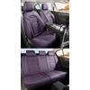 NOBQUA Coprisedili Auto Universali per 5 Posti in Vera Pelle-Compatibili con Fiat 500 Panda Tipo Punto - Impermeabili, Antiscivolo-Set Completo per SUV e Berlina