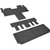 Car Lux - TRIO07496-07498-07499- Tappetini in gomma su misura per Tourneo Custom da 8 posti a partire dal 2024