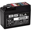 BS Battery Batteria moto BS SLA BTR4A-5 (YTR4A-5 YTR4A-BS) AGM - Senza manutenzione - 12 V 2.3 Ah - Dimensioni: 113 x 48 x 85 mm